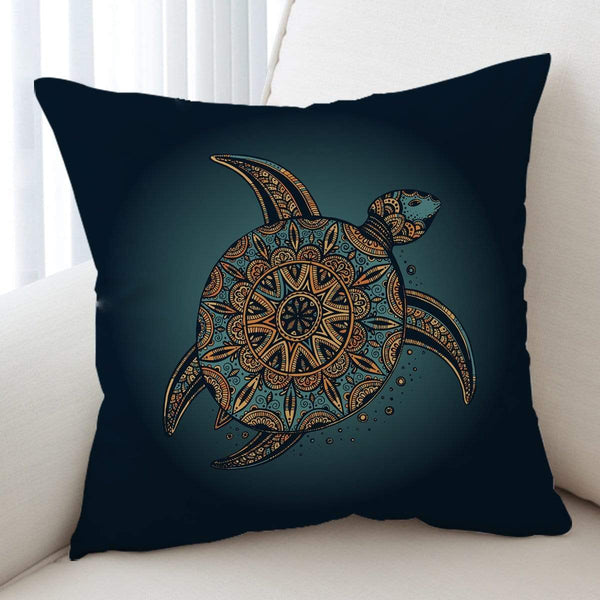 Deep Sea Turtle Deep Sea Turtle Cushion Cover