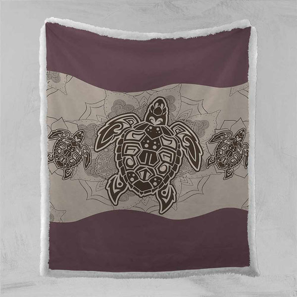 Desert Sea Turtle Blanket-Desert Sea Turtle-Little Squiffy
