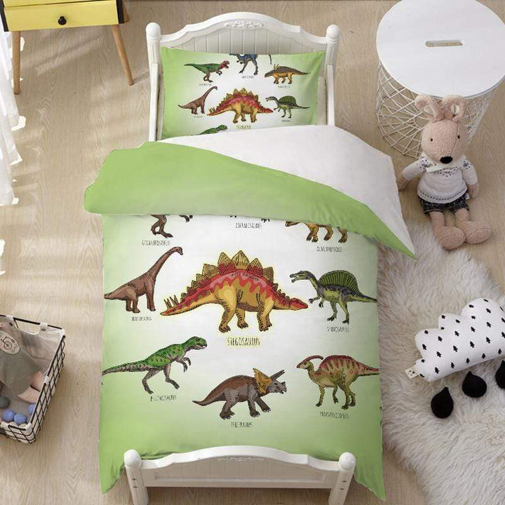 Cartoon Dinosaur's Cot Cartoon Dinosaur's Quilt Cover Set