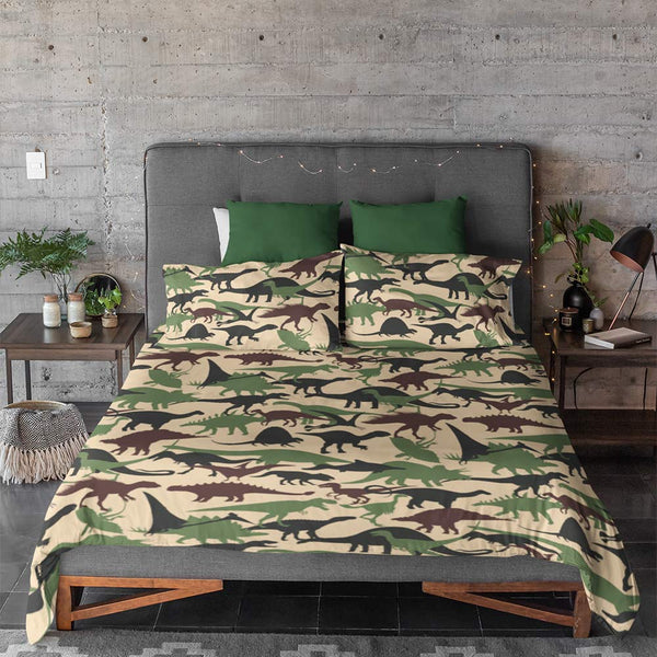 Dinosaur Dinosaur Camo Quilt Cover Set