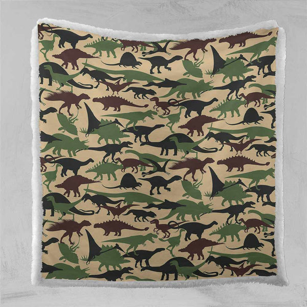 Dinosaur Camo Blanket-Dinosaur Camo-Little Squiffy