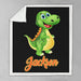 Personalised 75x100cm / Dinosaur Character Name Personalised Blanket