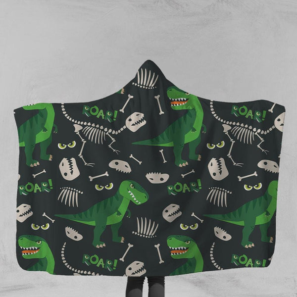 Dinosaur Roar Dinosaur Roar Hooded Blanket