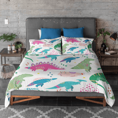 Dinosaur Wonderland Quilt Cover Set - On Sale-On Sale-Little Squiffy