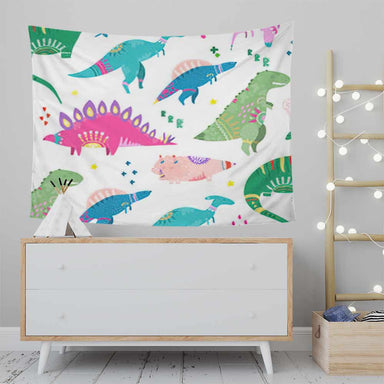 Dinosaur Wonderland Tapestry-Dinosaur Wonderland-Little Squiffy