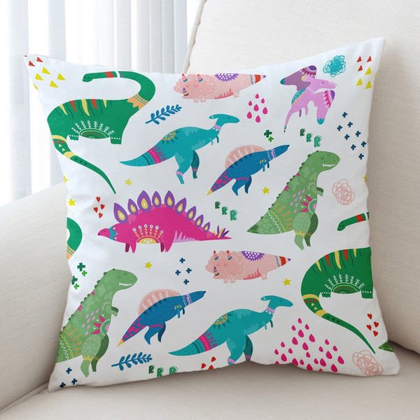 Dinosaur Wonderland Cushion Cover - On sale-On Sale-Little Squiffy