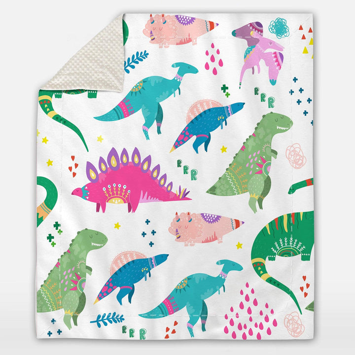 Dinosaur Wonderland Dinosaur Wonderland Deluxe Minky Blanket