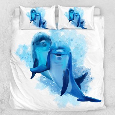 Dolphins Of The Sea Dolphins Of The Sea Quilt Cover Set
