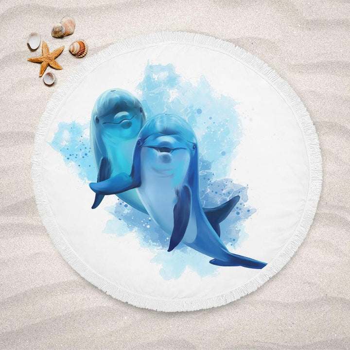 Dolphins Of The Sea Dolphins Of The Sea Lightweight Beach Towel
