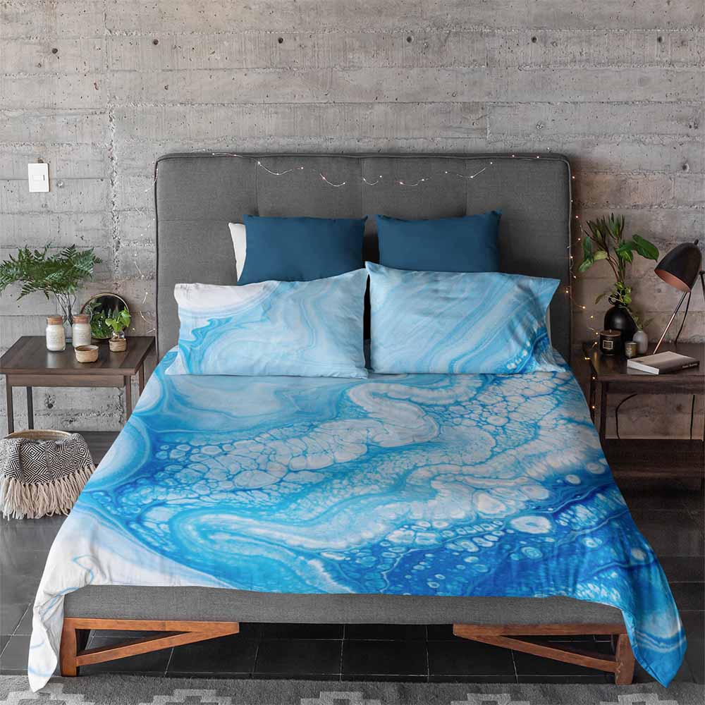 Marble Eagle Bay Marble Quilt Cover Set