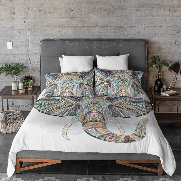 Elephant Bohemia AU Single Elephant Bohemian Quilt Cover Set