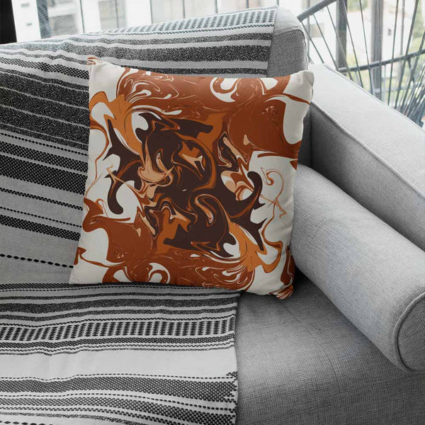 Espresso Marble Cushion Cover-Marble-Little Squiffy