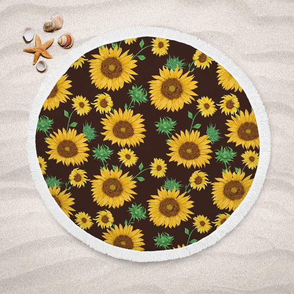 Farmhouse Sunflower Farmhouse Sunflower Lightweight Beach Towel