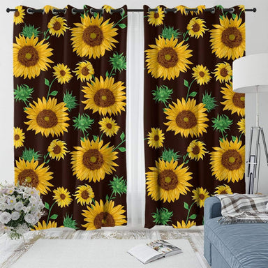 Farmhouse Sunflower Farmhouse Sunflower Curtain Set