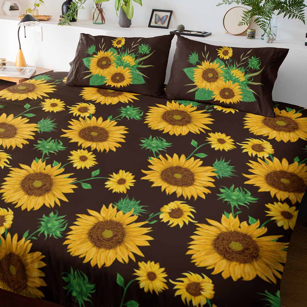 Farmhouse Sunflower Quilt Cover Set