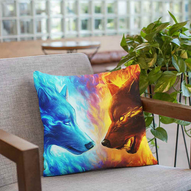Fire and Ice Fire and Ice Cushion Cover