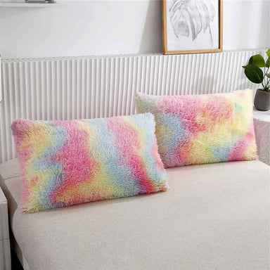 Fluffy Unicorn Fluffy Rainbow Unicorn Pillow Cases