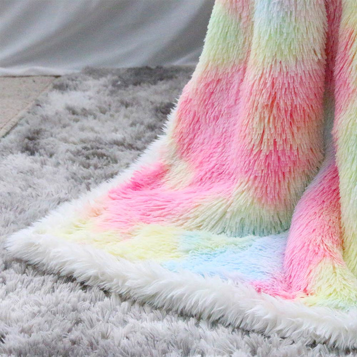 Fluffy Unicorn Blanket With Pillowcases-Fluffy Unicorn-Little Squiffy