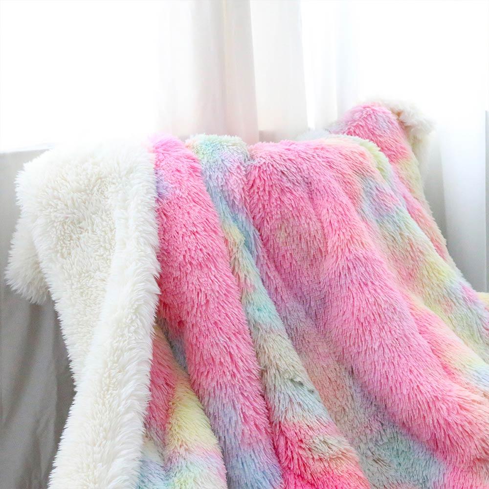 Fluffy Unicorn Blanket With Pillowcases-Fluffy Unicorn-Little Squiffy