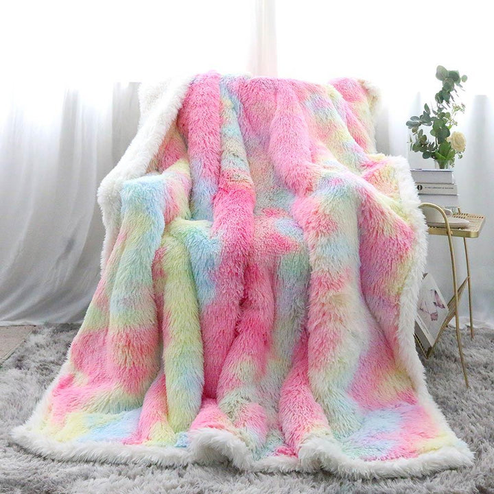 Fluffy Unicorn Blanket With Pillowcases-Fluffy Unicorn-Little Squiffy