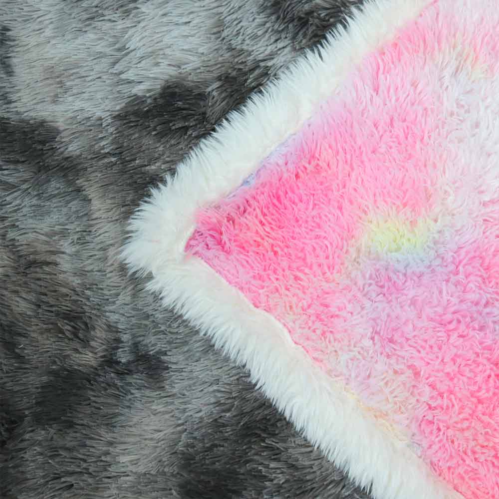 Fluffy Unicorn Plush Sherpa Blankets Fluffy Unicorn Blanket With Pillowcases
