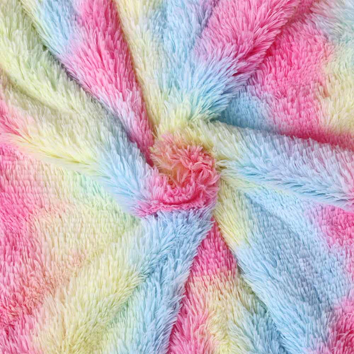 Fluffy Unicorn Plush Sherpa Blankets Fluffy Unicorn Blanket With Pillowcases