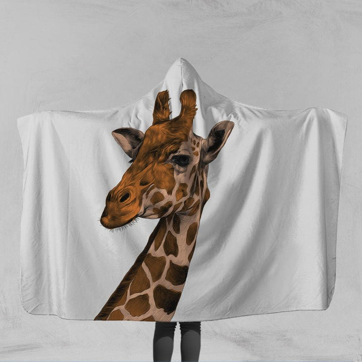 Giraffe Giraffe Hooded Blanket