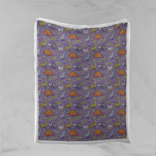 Halloween Dinosaurs Blanket-Halloween Dinosaurs-Little Squiffy