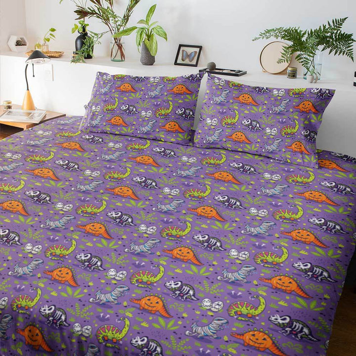 Halloween Dinosaurs Quilt Cover Set-Halloween Dinosaurs-Little Squiffy