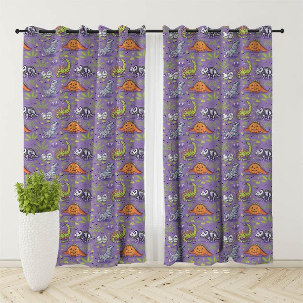 Halloween Dinosaurs Curtain Set-Halloween Dinosaurs-Little Squiffy