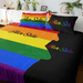 Pride Cot / Rainbow Left Her Side, Her Side Quilt Cover Set