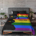 Pride Cot / Rainbow Right His Side, Her Side Quilt Cover Set - Pride
