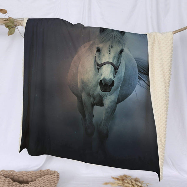 Bubble Minky Horse Whisperer Deluxe Minky Blanket