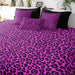Leopard Print Leopard Print Quilt Cover Set - Hot Pink