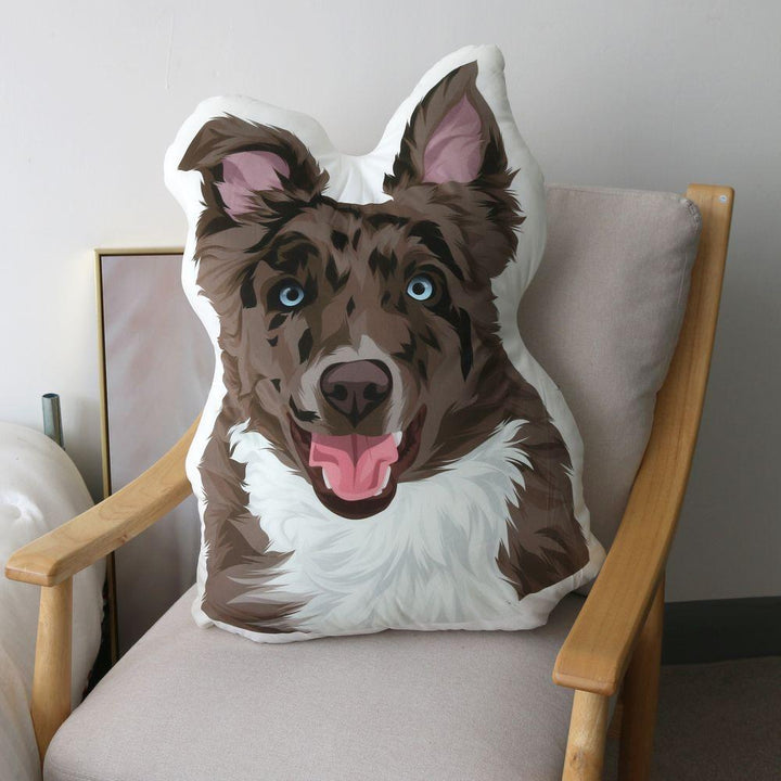 Custom Portrait Pet Pillow Custom Pet Pawtrait Pillow