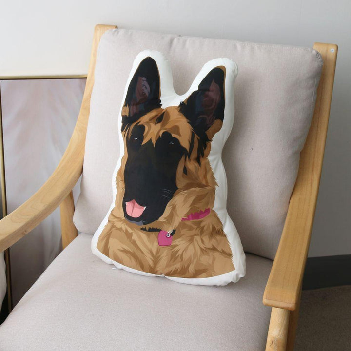 Custom Portrait Pet Pillow Custom Pet Pawtrait Pillow