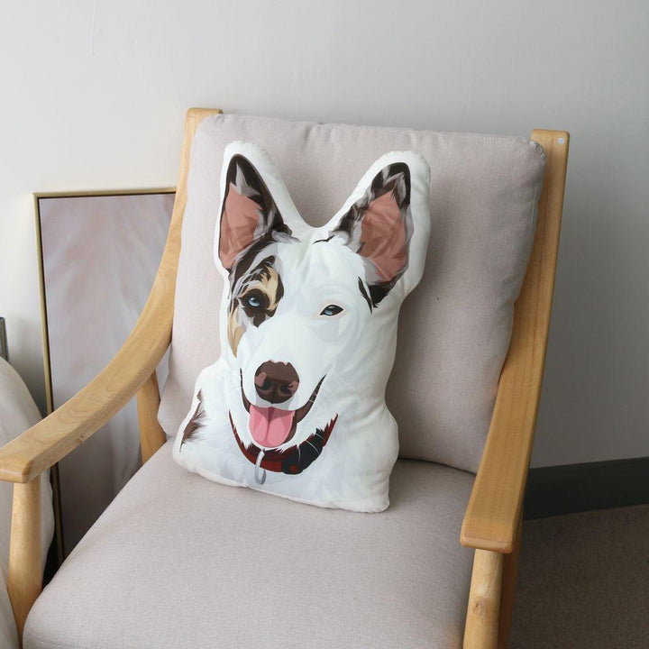 Custom Portrait Pet Pillow Custom Pet Pawtrait Pillow