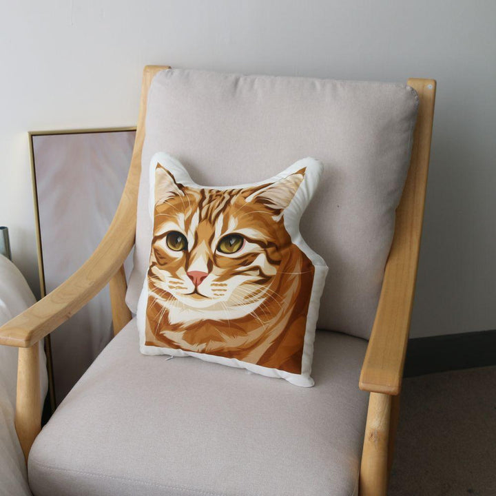 Custom Portrait Pet Pillow Custom Pet Pawtrait Pillow