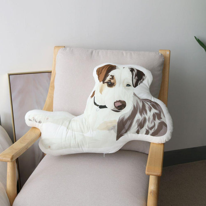 Custom Portrait Pet Pillow Custom Pet Pawtrait Pillow
