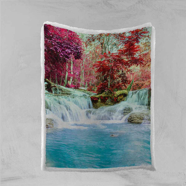 Japanese Waterfall Blanket-Japanese Waterfall-Little Squiffy