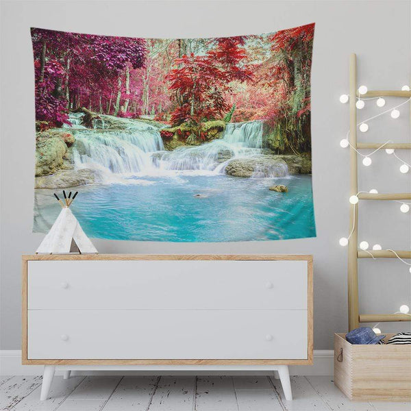 Japanese Waterfall Japanese Waterfall Tapestry