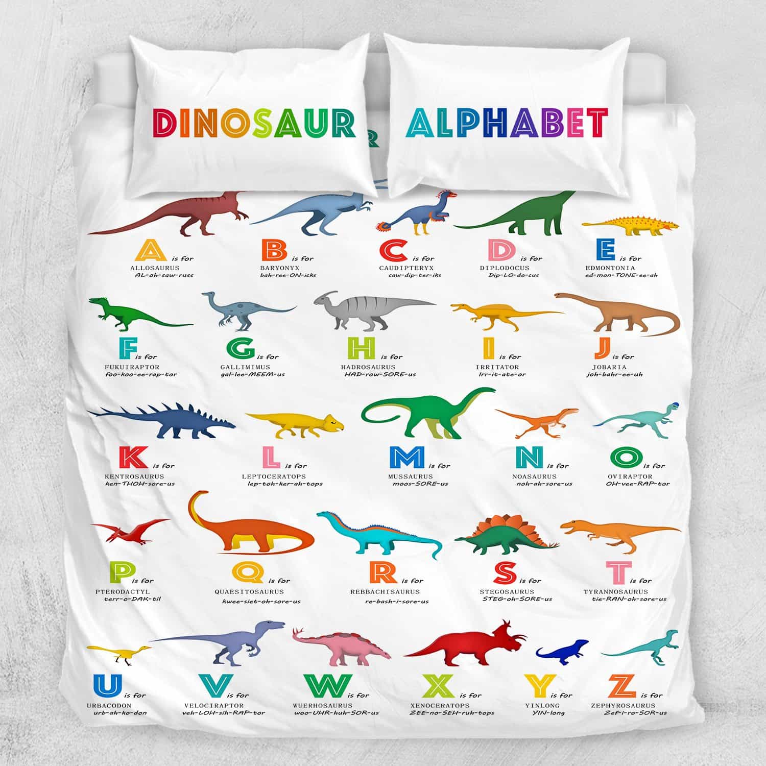 ABC Dinosaur ABC Dinosaur's Quilt Cover Set