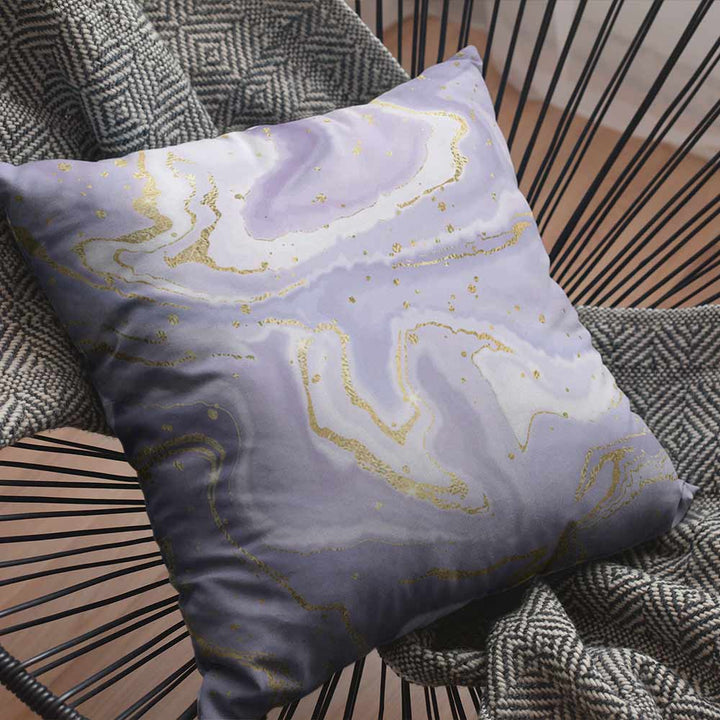 Lavender Marble Cushion Cover-Marble-Little Squiffy