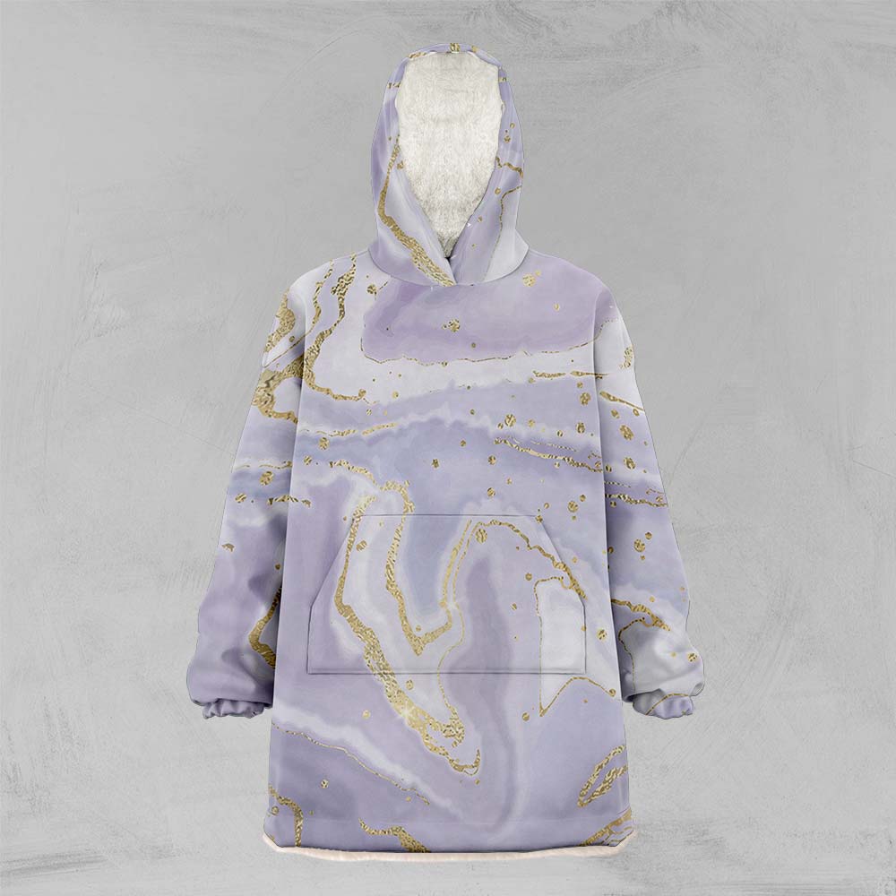 Lavender Marble Oversized Floofy Hoodie-Marble-Little Squiffy