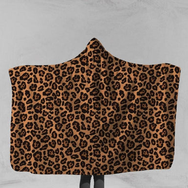 Leopard Print Hooded Blanket-Leopard Print-Little Squiffy