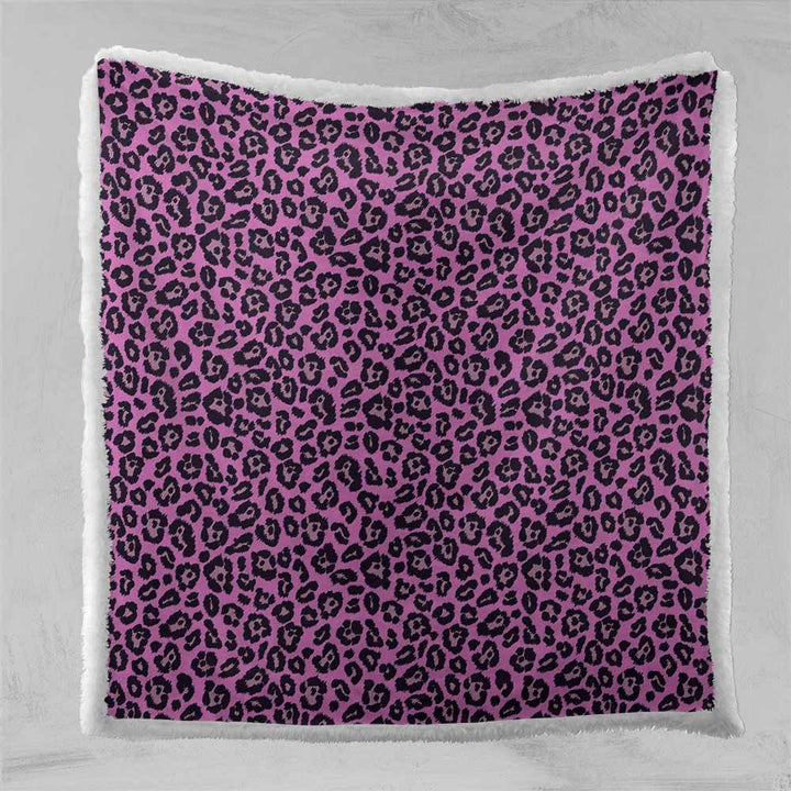 Leopard Print Blanket - Pink-Leopard Print-Little Squiffy