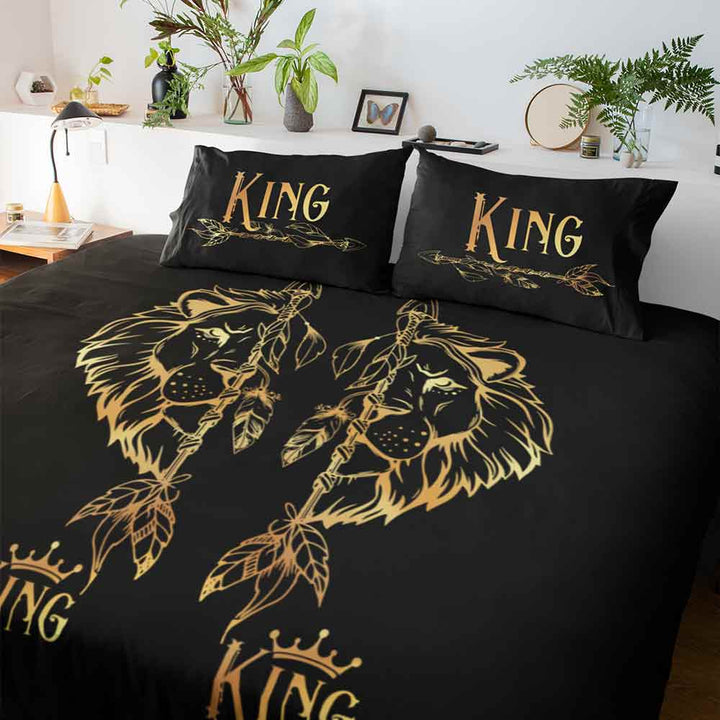 Pride Lion Pride Quilt Cover Set - Golden