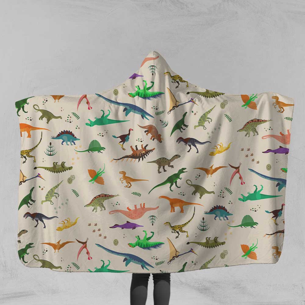 Dinosaurs Little Dinosaurs Hooded Blanket
