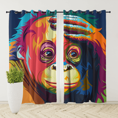 Melancholy Orangutan Melancholy Orangutan Curtain Set