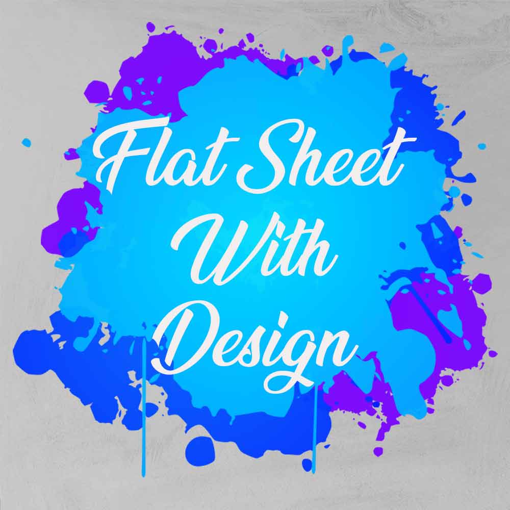 Extra Flat Sheet With Design